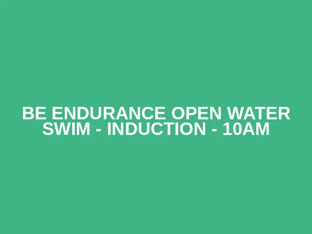 Be Endurance Open Water Swim - Induction - 10AM logo