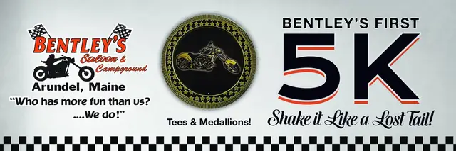 Bentley's Saloon Shake it like a lost Tail 5k logo