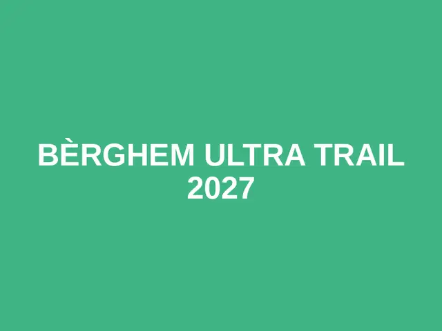 Bèrghem Ultra Trail 2027 logo