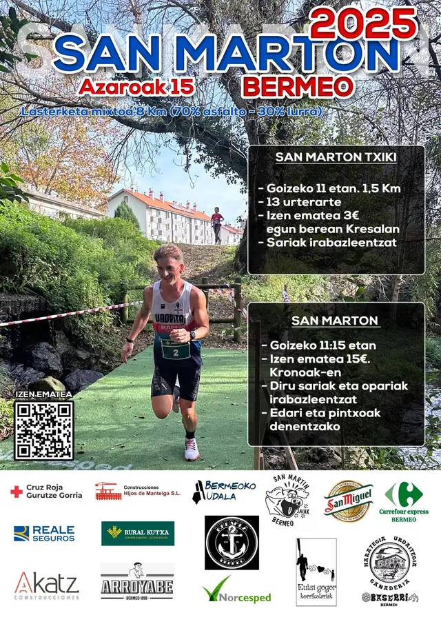 BERMEO-KO SAN MARTON II. HERRI LASTERKETA 8km logo