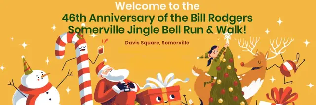 Bill Rodgers Somerville Jingle Bell Run & Walk logo