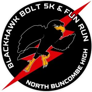 Blackhawk Bolt 5K & Fun Run at North Buncombe High School logo
