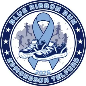 Blue Ribbon Run 5K logo
