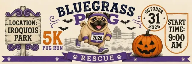 Bluegrass Pug Run 5K logo