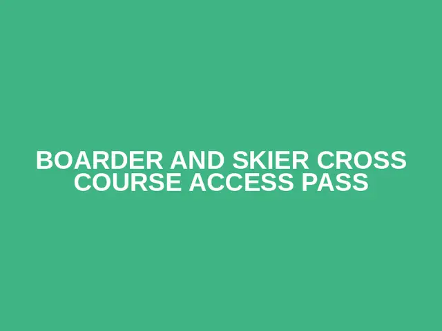 Boarder and Skier Cross Course Access Pass logo