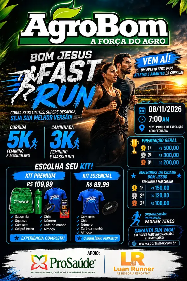 BOM JESUS FAST RUN logo