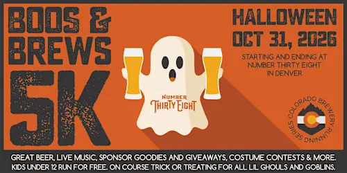 Boos & Brews Halloween 5k @ Number 38 | 2026 CO Brewery Running Series logo