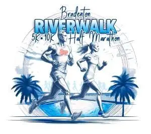 Bradenton Riverwalk Half Marathon 10k 5k logo