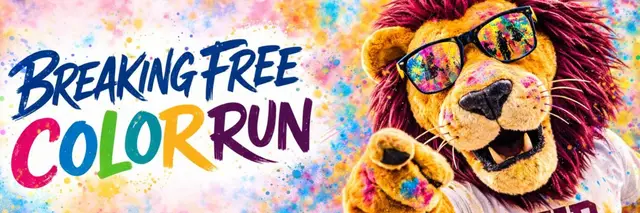Breaking Free 5K and Fun Run COLOR RUN logo