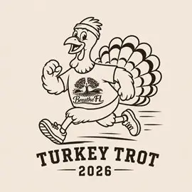 BreatheFL 5K Run/Walk Turkey Trot logo
