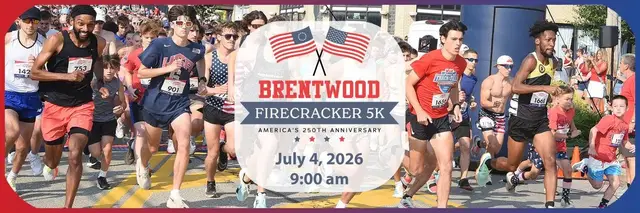 Brentwood Firecracker 5K logo