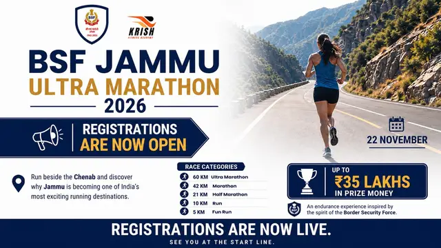 BSF JAMMU ULTRA MARATHON logo