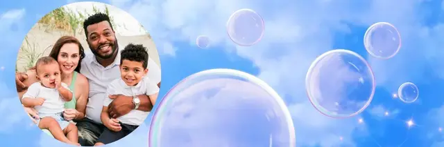 Bubbles for Beckham Memorial Walk logo