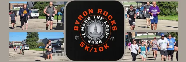 Byron Rocks  5k & 10k - Run it. Walk it. Ruck it. logo