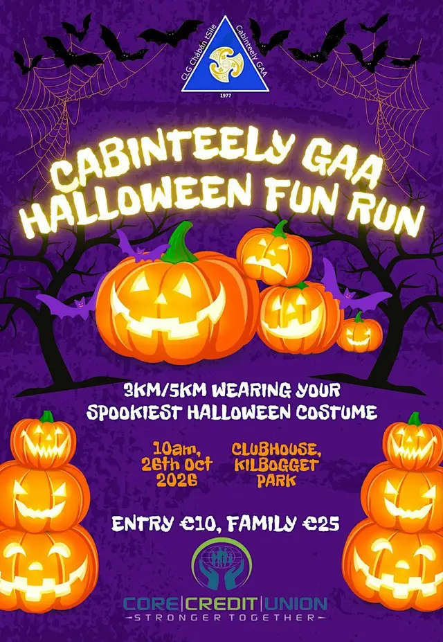 Cabinteely GAA Halloween 5km/3km Fun Run logo