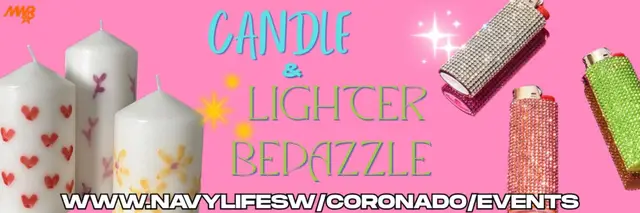Candle and Lighter Bedazzling logo