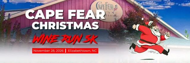 Cape Fear Christmas Wine Run 5k logo