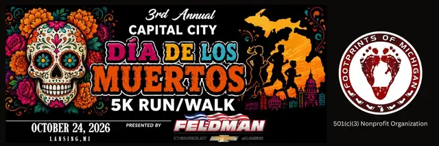 Capital City Dia de Los Muertos 5k Run/Walk/Roll logo