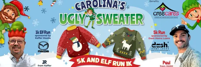 Carolina Ugly Sweater 5k Walk/Run & 1k Elf Run logo
