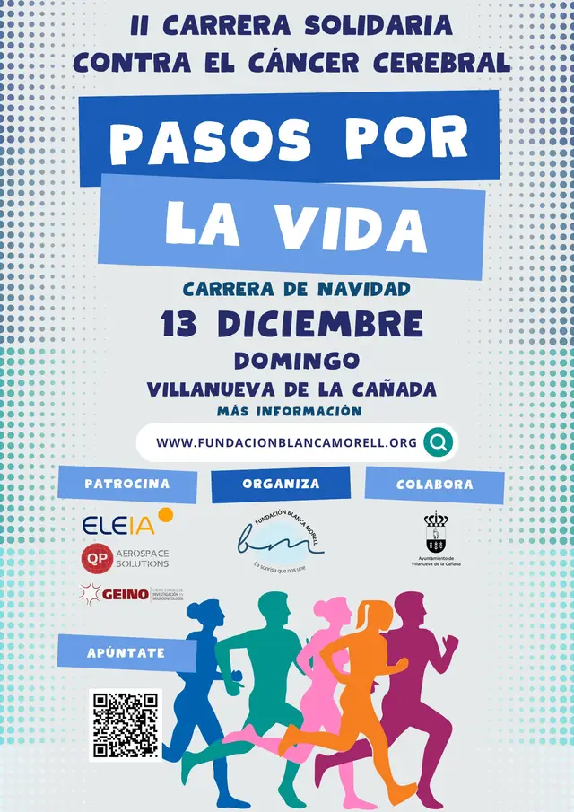 Carrera Navidad "Pasos por la vida" Villanueva de la Cañada/ Fundación Blanca Morell 26 logo