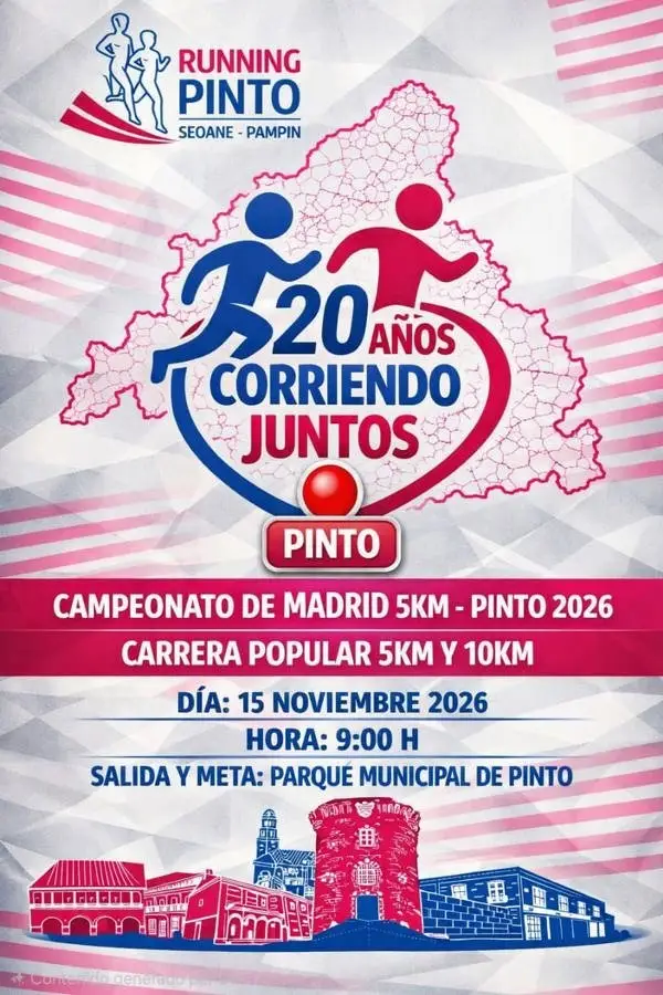 Carrera Popular 5km y 10 km Running Pinto logo