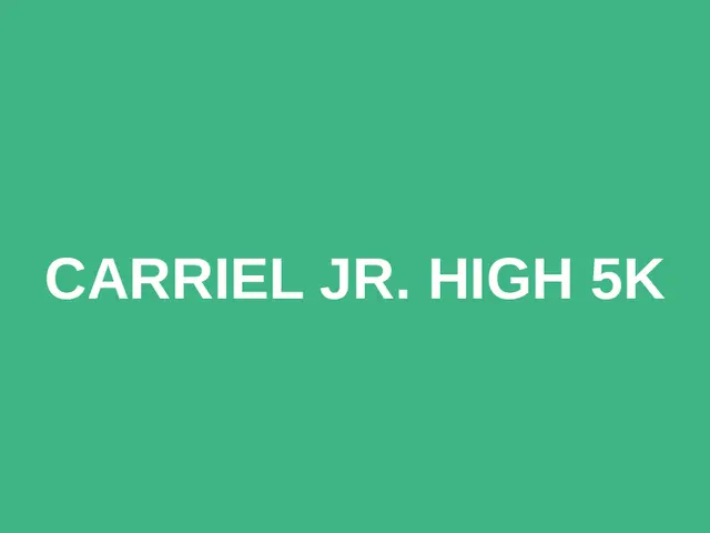 Carriel Jr. High 5K logo