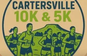 Cartersville 10K and 5K logo