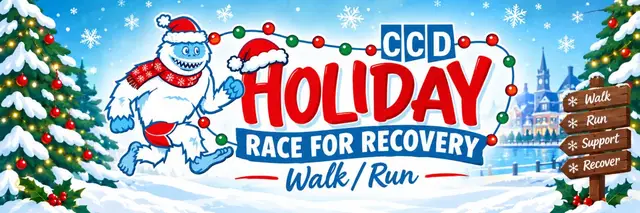 CCD’s Holiday Race for Recovery 5K logo