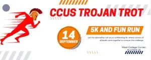 CCUS Trojan Trot logo