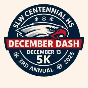 Centennial Athletics December Dash logo