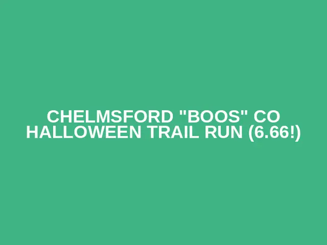 Chelmsford "Boos" Co Halloween trail run (6.66!) logo