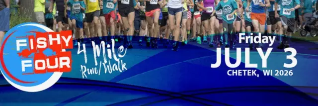 Chetek Fishy Four Run-Walk logo