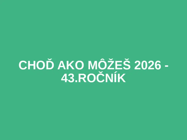 Choď ako môžeš 2026 - 43.ročník logo
