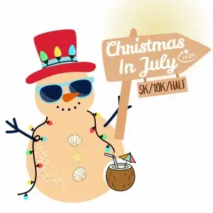 Christmas 5K/10K/Half Marathon in July - Winston Salem logo