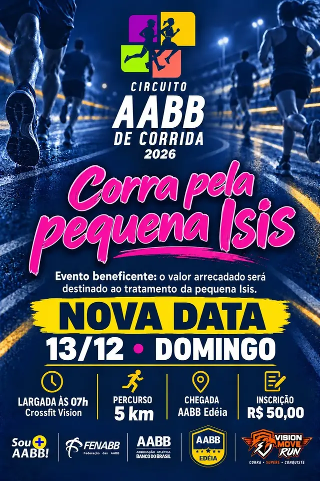 CIRCUITO AABB DE CORRIDA - EDÉIA GOIÁS logo