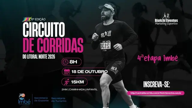 Circuito de corridas do litoral norte 15km logo