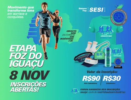 CIRCUITO SESI DE CORRIDAS DAS INDÚSTRIAS - ETAPA FOZ DO IGUAÇU logo
