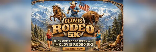 Clovis Rodeo 5K logo