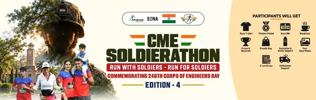 CME Soldierathon Pune 4th Edition, 15th November, Sunday, 2026 logo