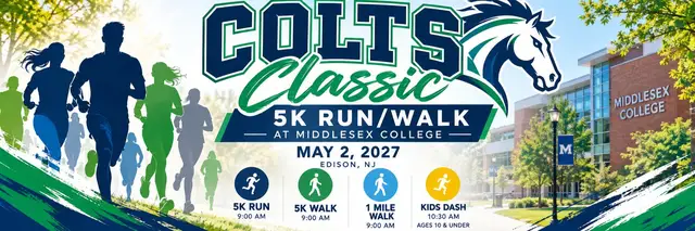 Colts Classic 5k Run/Walk at Middlesex College logo