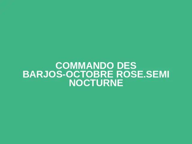 COMMANDO DES BARJOS-octobre rose.semi nocturne logo