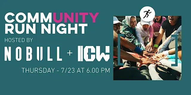 Community Run Night - Hosted by NOBULL and ICW logo