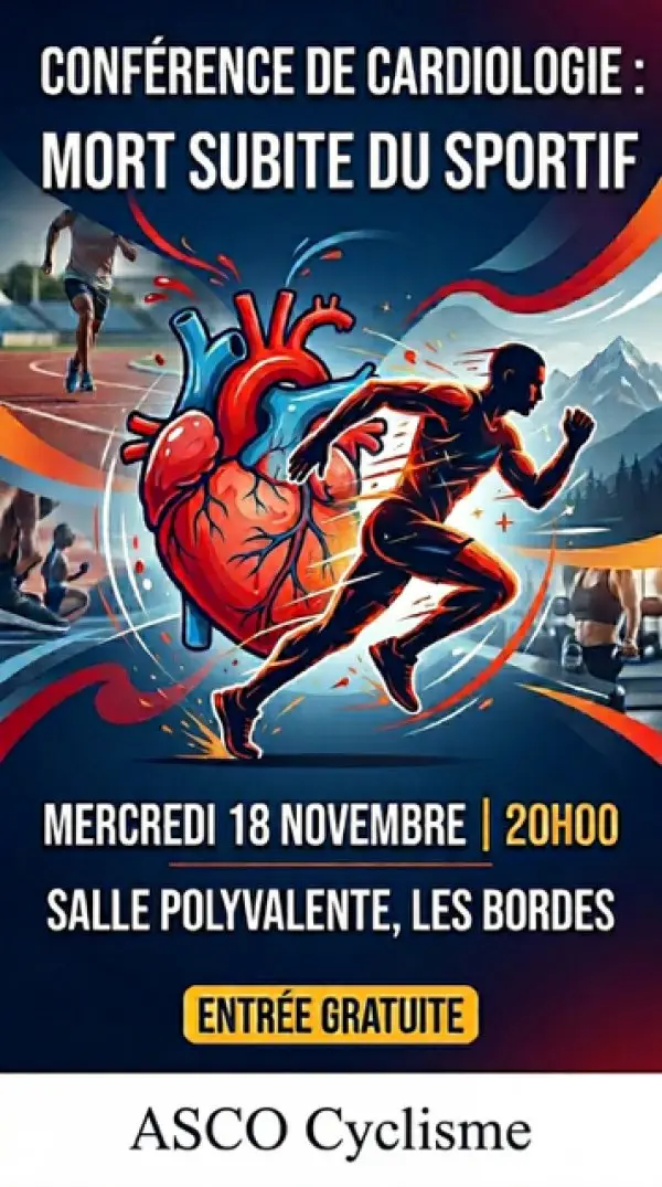 Conférence cardiologique : mort subite du sportif logo