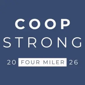 CoopStrong Four Miler logo