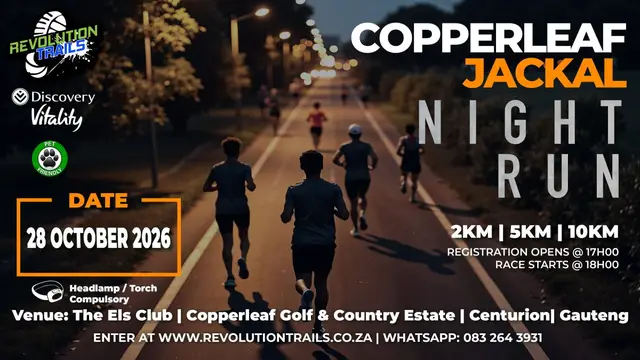 Copperleaf Jackal Night Run/Walk - 28 October 2026 logo