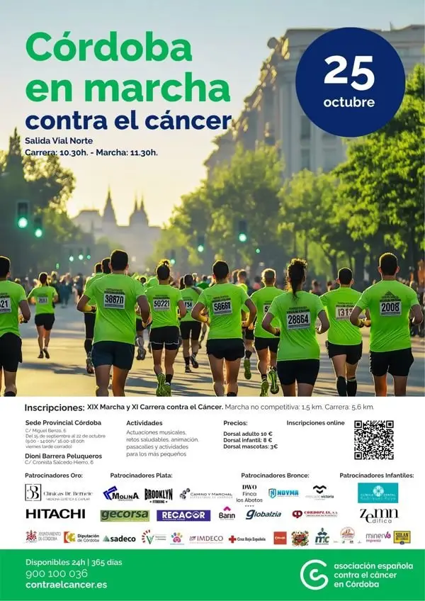 Córdoba en Marcha Contra el Cáncer 2026 logo