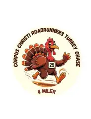 Corpus Christi Roadrunners Turkey Chase 4 Miler logo