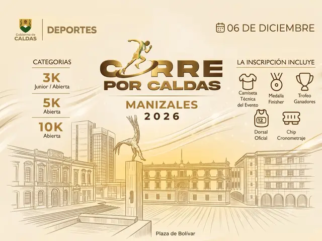 Corre por Caldas - Manizales 2026 logo