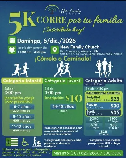 Corre por tu familia 5km logo