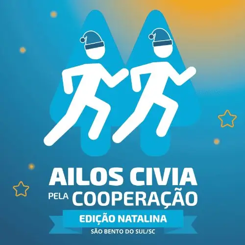 CORRIDA AILOS CIVIA PELA COOPERAÇÃO - EDIÇÃO SÃO BENTO DO SUL logo